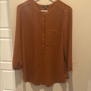 NYDJ Women's Blouse in Rich Brown